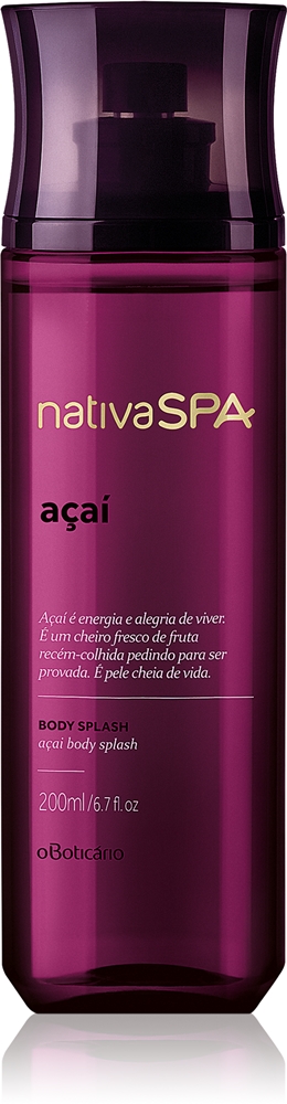 Спрей для тела Nativa Spa Acai Oboticário, 200 мл
Спрей для тела Nativa Spa Acai Oboticário, 200 мл