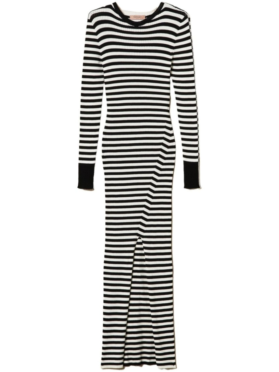 TWINSET полосатое трикотажное платье, черный
TWINSET полосатое трикотажное платье, черный