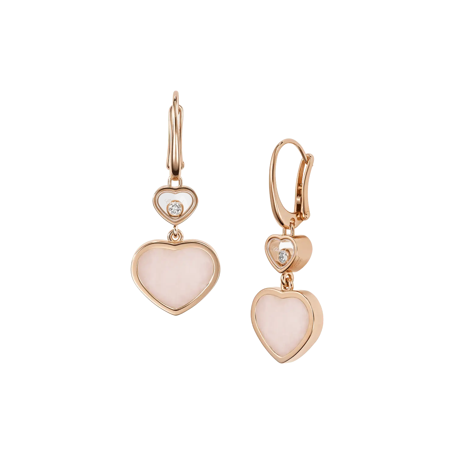 Серьги Chopard Happy Hearts - Серьги, розовое золото, бриллианты, розовый опал
Серьги Chopard Happy Hearts - Серьги, розовое золото, бриллианты, розовый опал
