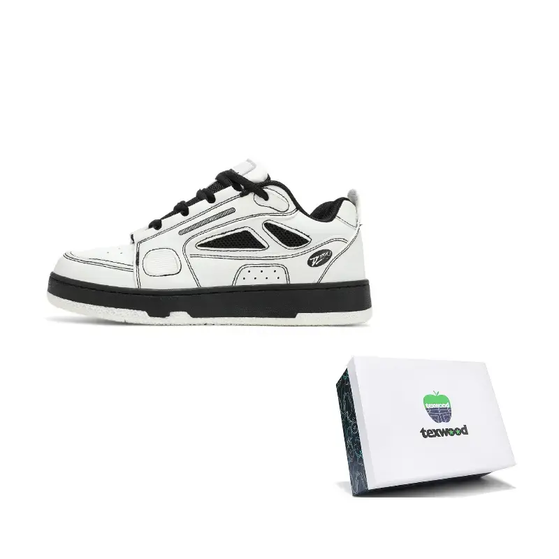 TEXWOOD Сбалансированные легкие скейтерские кроссовки унисекс бело-черные, цвет White Black
TEXWOOD Сбалансированные легкие скейтерские кроссовки унисекс бело-черные, цвет White Black