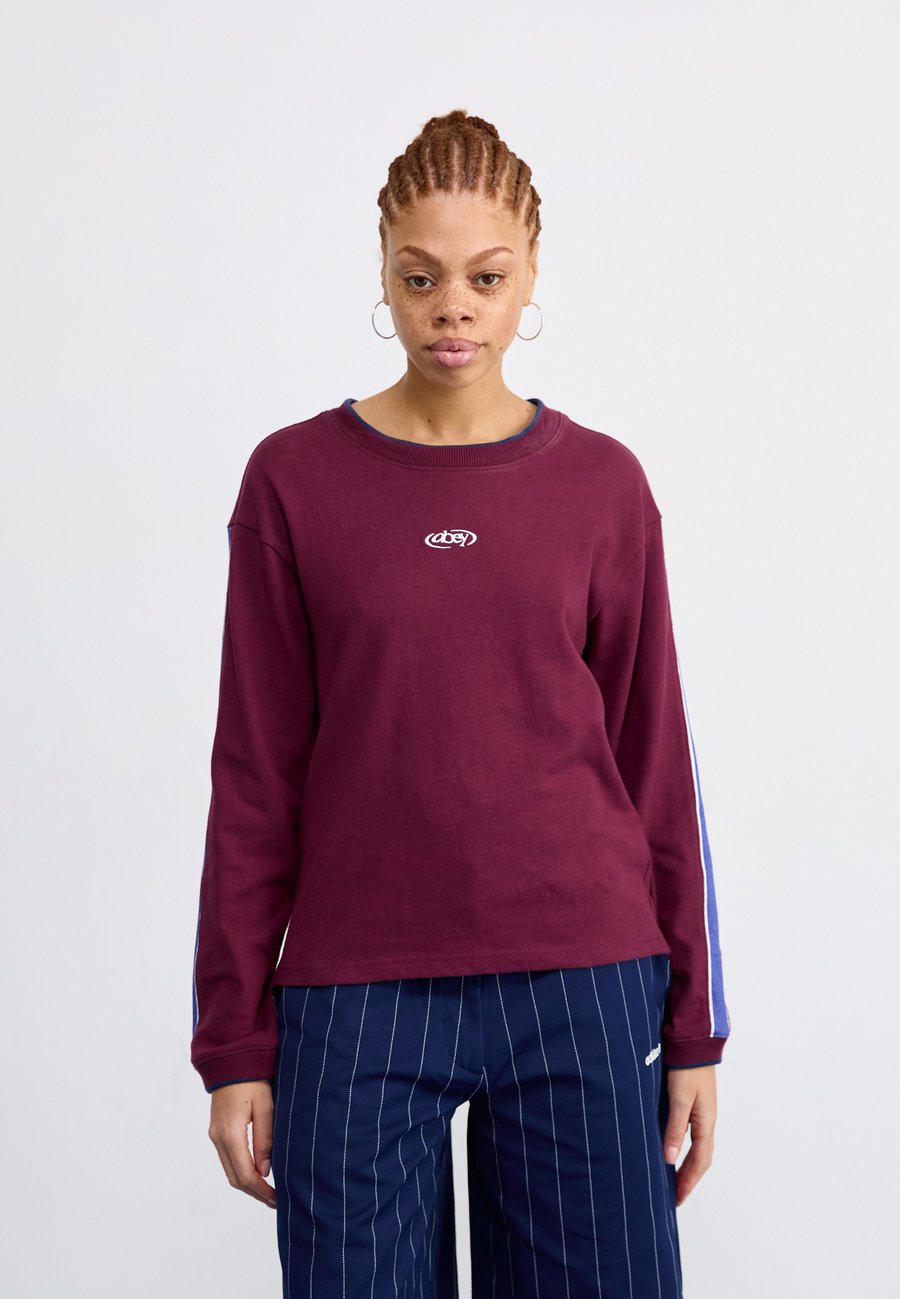 Топ Obey Clothing RALLY SLEEVE STRIPE, Wine/Bordeaux
Топ Obey Clothing RALLY SLEEVE STRIPE, Wine/Bordeaux