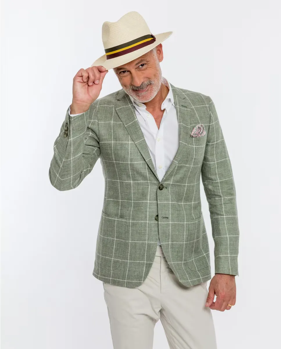 Мужской мягкий пиджак в сетку светло-оливкового цвета Wickett Jones, светло-зеленый
Мужской мягкий пиджак в сетку светло-оливкового цвета Wickett Jones, светло-зеленый