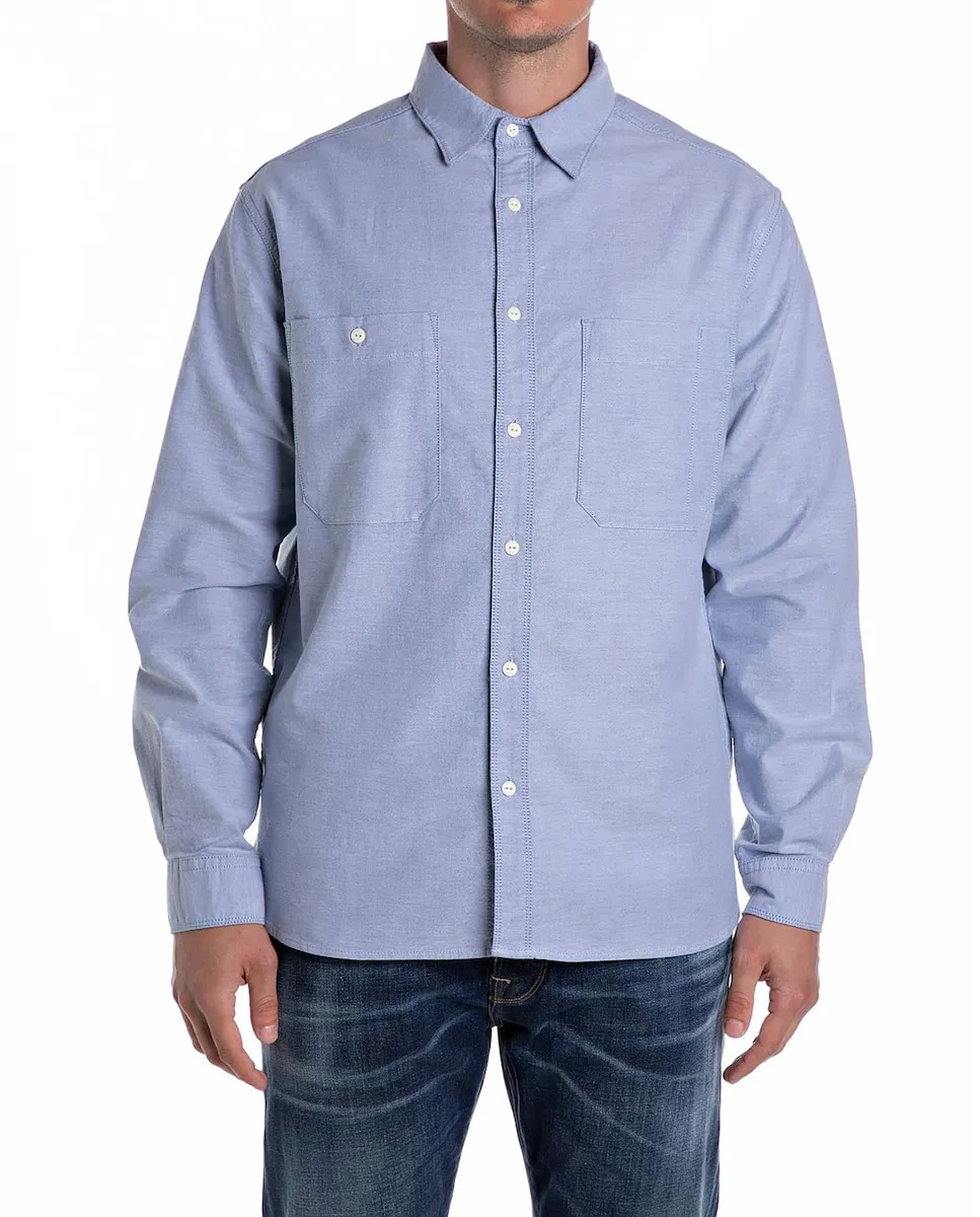 Мужская рубашка классического кроя с длинным рукавом Replay, синий
Мужская рубашка классического кроя с длинным рукавом Replay, синий