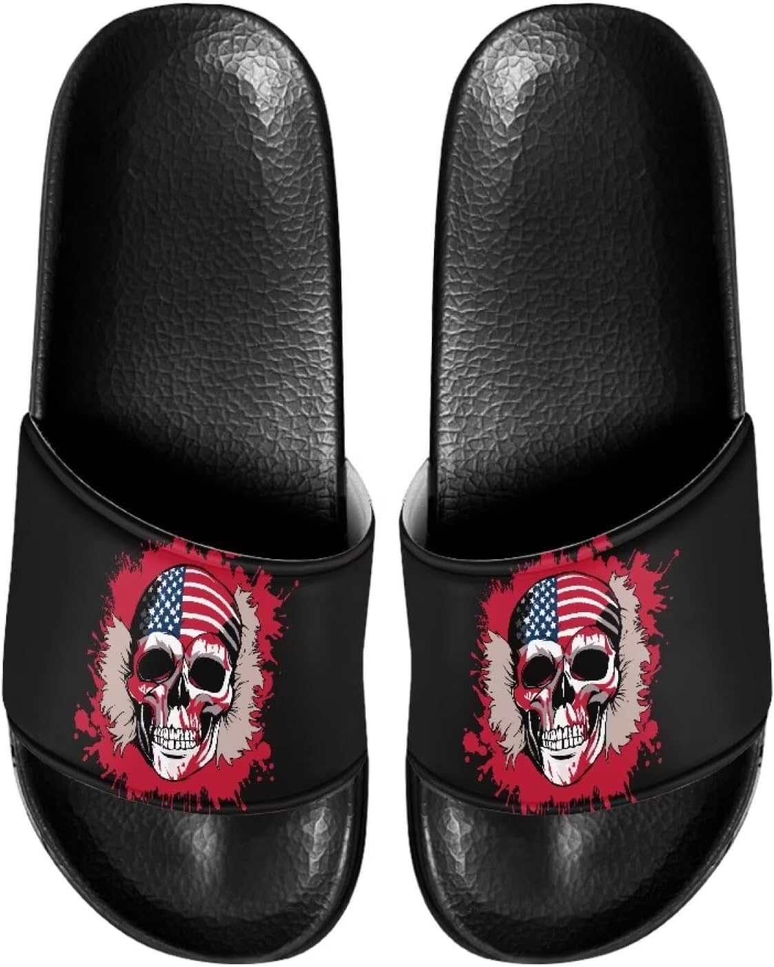 Мужские шлепанцы, плоские тапочки, нескользящие, быстросохнущие, мягкие, легкие, для душа Jrysaedy, American Flag Skull
Мужские шлепанцы, плоские тапочки, нескользящие, быстросохнущие, мягкие, легкие, для душа Jrysaedy, American Flag Skull