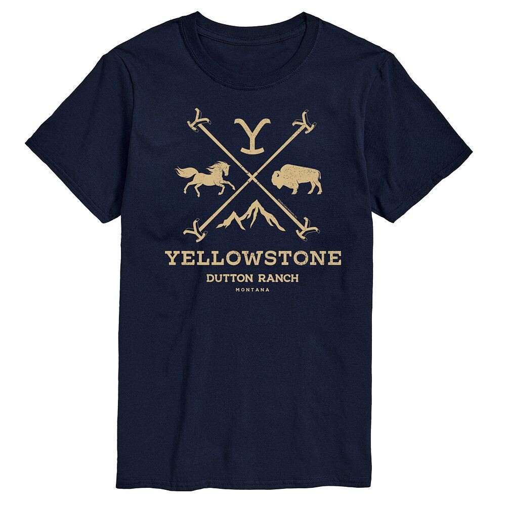 Мужская футболка с графическим логотипом Yellowstone Branding Iron Badge, темно-синий
Мужская футболка с графическим логотипом Yellowstone Branding Iron Badge, темно-синий