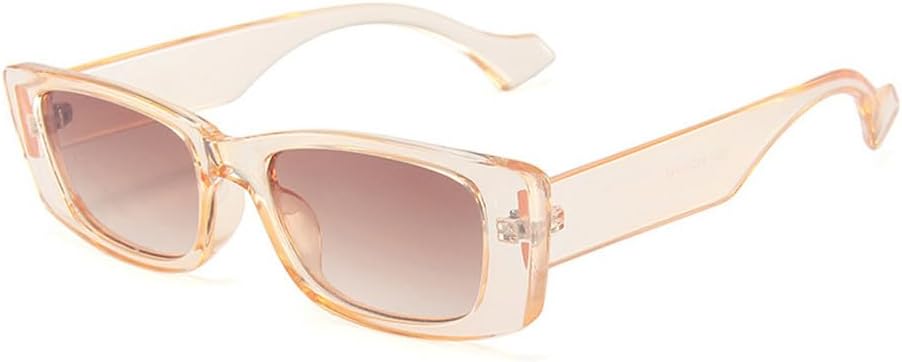 Модные маленькие прямоугольные солнцезащитные очки для женщин в стиле ретро с оправой из геля, солнцезащитные очки для мужчин с защитой от УФ-излучения UV400 HVTVTLA, Clear Tea
Модные маленькие прямоугольные солнцезащитные очки для женщин в стиле ретро с оправой из геля, солнцезащитные очки для мужчин с защитой от УФ-излучения UV400 HVTVTLA, Clear Tea