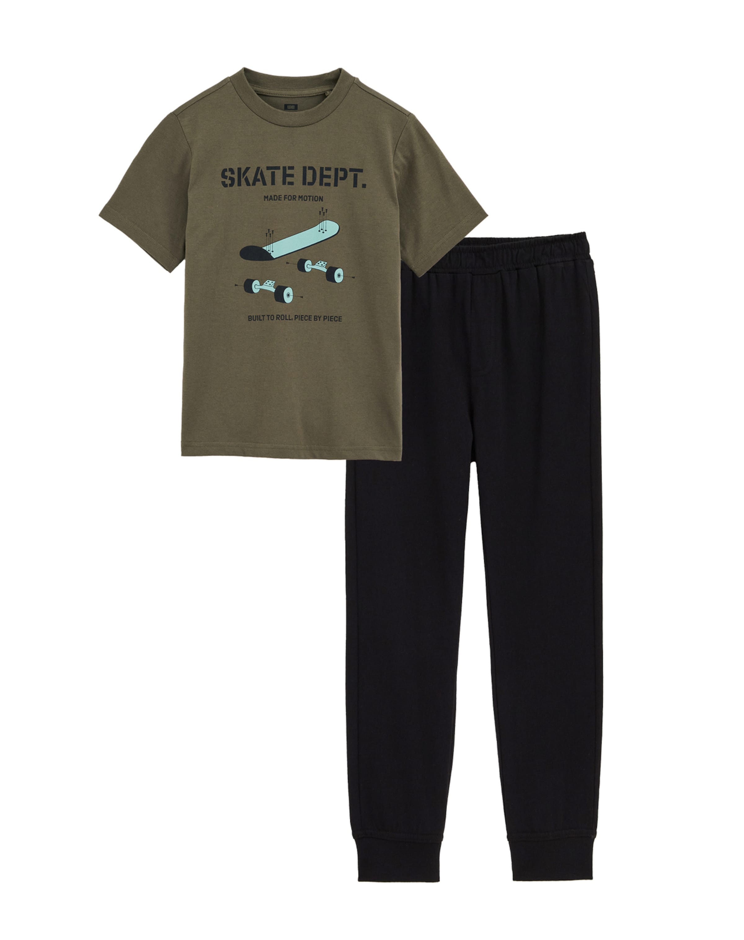 WE Fashion Пижама в темно-зеленом цвете
WE Fashion Пижама в темно-зеленом цвете