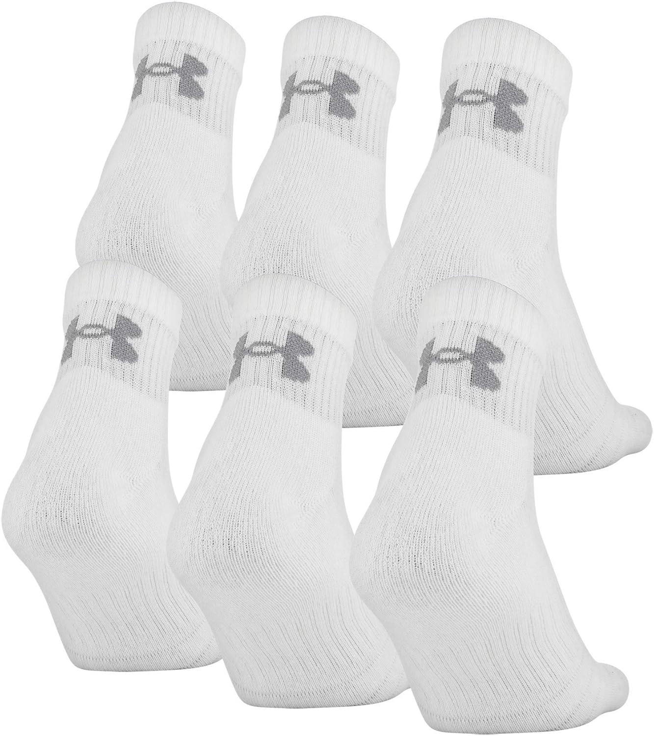 Under Armour Unisex-Adult тренировочные хлопковые носки Quarter, набор, White (6-Pairs)
Under Armour Unisex-Adult тренировочные хлопковые носки Quarter, набор, White (6-Pairs)