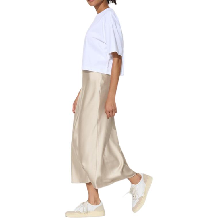 Повседневная длинная юбка женская светло-бежевая UNIQLO 
Повседневная длинная юбка женская светло-бежевая UNIQLO