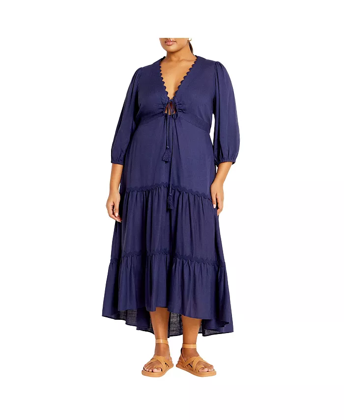Платье пляжное Plus Size Cabana Dress CITY CHIC, синий
Платье пляжное Plus Size Cabana Dress CITY CHIC, синий