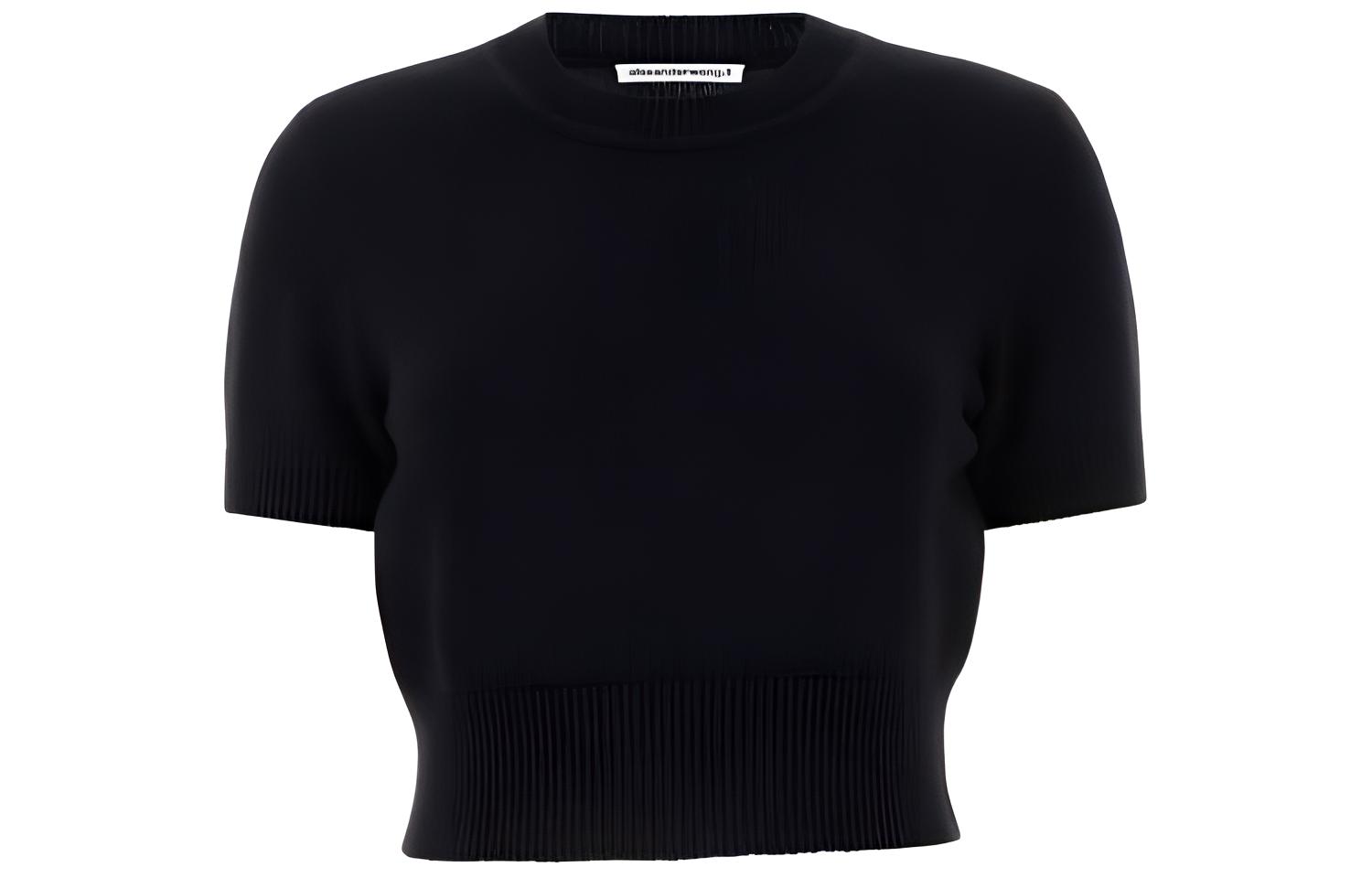 Футболка укороченная с коротким рукавом Alexander Wang, черный
Футболка укороченная с коротким рукавом Alexander Wang, черный