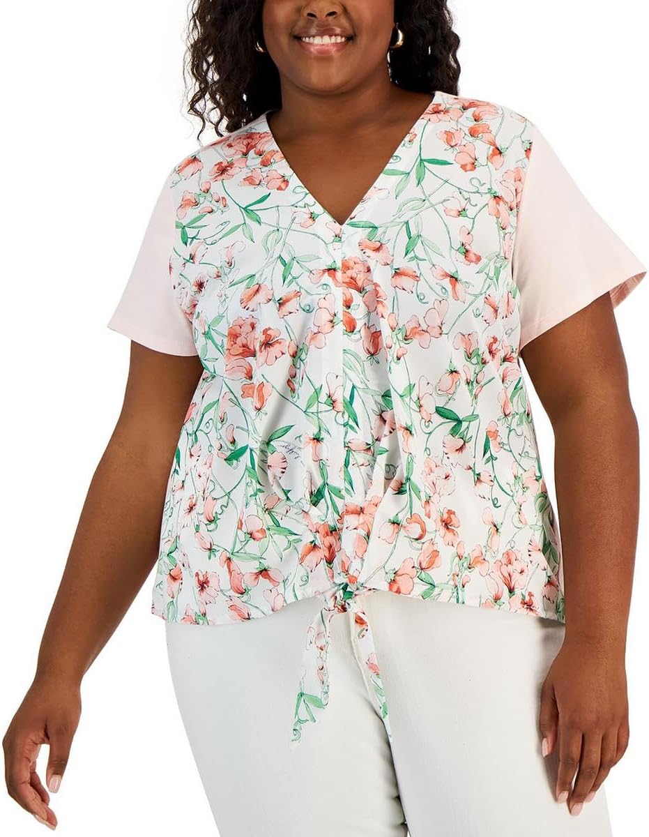 Женский спортивный топ Tommy Hilfiger с V-образным вырезом и короткими рукавами, смешанный крой, Ivory Multi
Женский спортивный топ Tommy Hilfiger с V-образным вырезом и короткими рукавами, смешанный крой, Ivory Multi