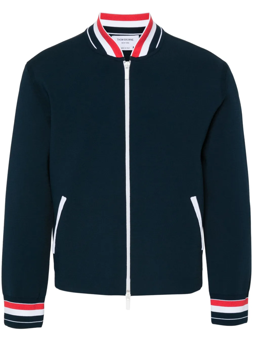 Бомбер с полосками RWB THOM BROWNE, синий
Бомбер с полосками RWB THOM BROWNE, синий