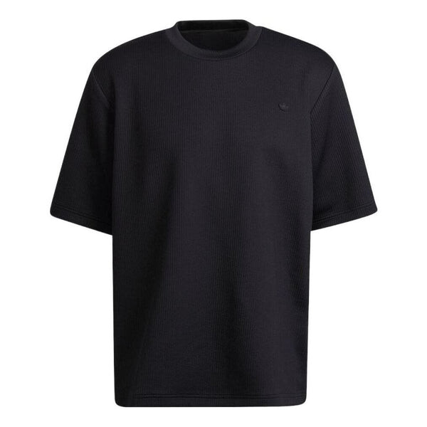 Футболка оригиналы adicolor trefoil pliss tee Adidas, черный 
Футболка оригиналы adicolor trefoil pliss tee Adidas, черный