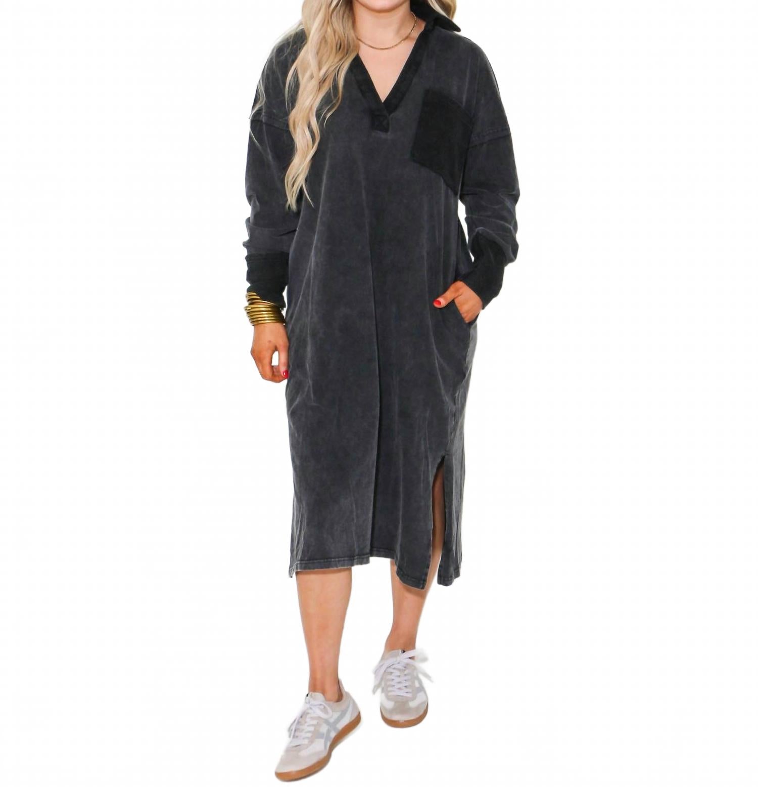 Серое повседневное платье миди с эффектом минеральной мойки Heyson, серый
Серое повседневное платье миди с эффектом минеральной мойки Heyson, серый