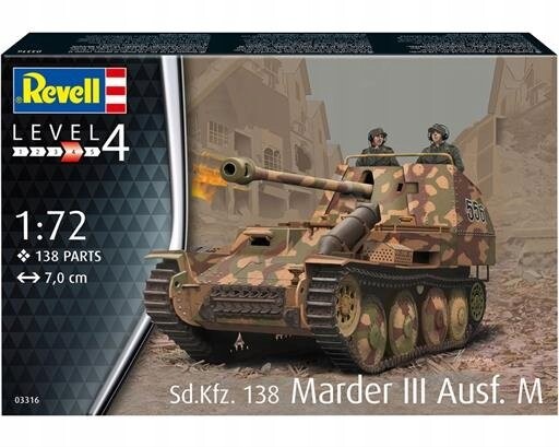 Revell 1:72 Sdkfz 138 Marder Iii Aufs M 03316
Revell 1:72 Sdkfz 138 Marder Iii Aufs M 03316