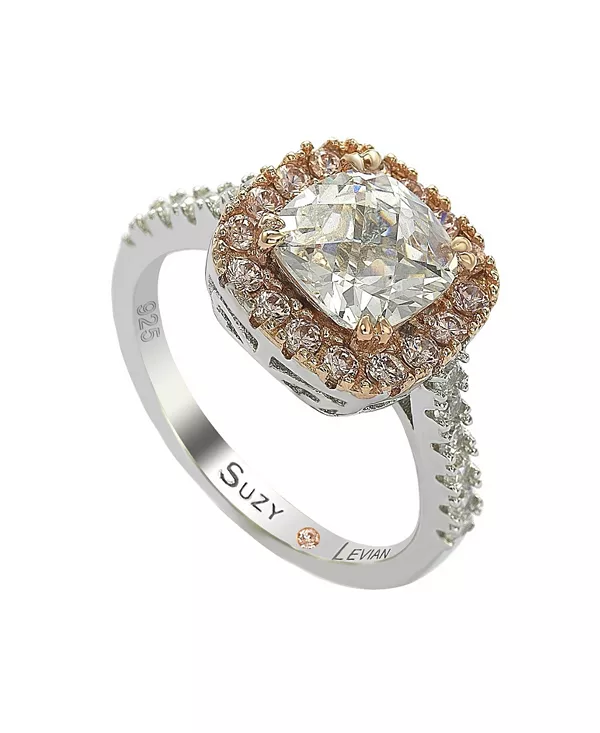 Обручальное кольцо Suzy Levian из стерлингового серебра с белыми и розовыми кубическими цирконами Suzy Levian New York, pink
Обручальное кольцо Suzy Levian из стерлингового серебра с белыми и розовыми кубическими цирконами Suzy Levian New York, pink