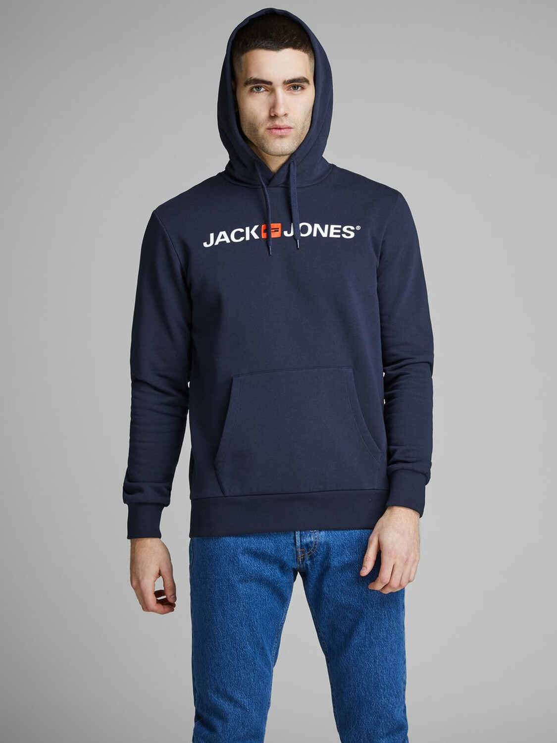 Толстовка Jack & Jones Corp Sweat Hood Kapuzen Jumper Reg Fit, темно-синий 
Толстовка Jack & Jones Corp Sweat Hood Kapuzen Jumper Reg Fit, темно-синий