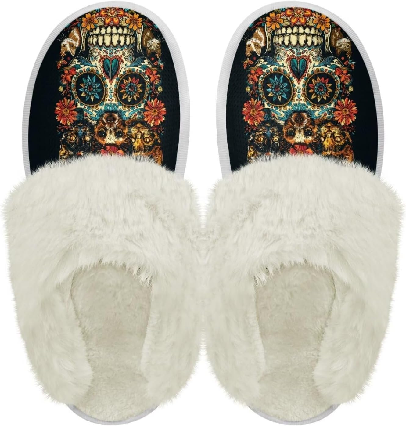 Тапочки chaqlin Fuzzy из плюша для женщин и мужчин, мягкие, комфортные, легкие, из фланели с меховой отделкой, с нескользящей водонепроницаемой подошвой для дома и улицы, Sugar Skull Dog Cat
Тапочки chaqlin Fuzzy из плюша для женщин и мужчин, мягкие, комфортные, легкие, из фланели с меховой отделкой, с нескользящей водонепроницаемой подошвой для дома и улицы, Sugar Skull Dog Cat