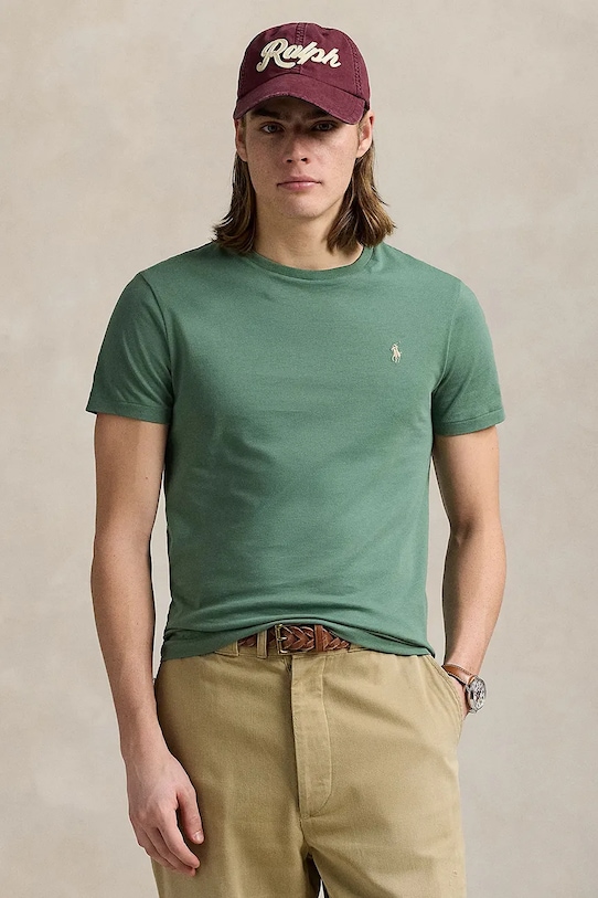 Хлопковая футболка Polo Ralph Lauren, зеленый
Хлопковая футболка Polo Ralph Lauren, зеленый
