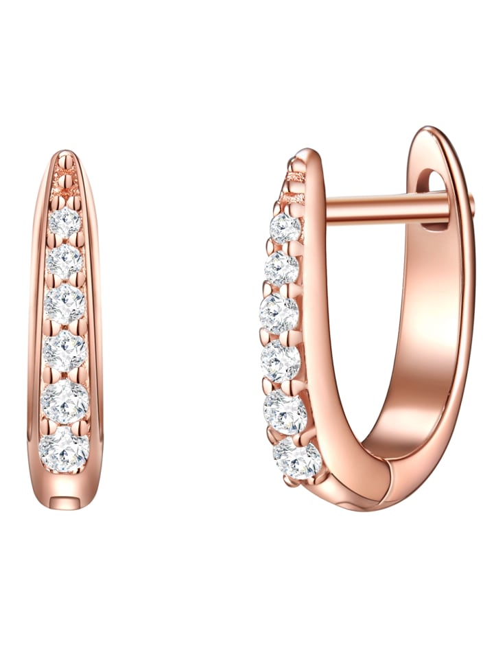 Glanzstücke München Серьги-кольца из стерлингового серебра с кубическим цирконием в оправе из розового золота
Glanzstücke München Серьги-кольца из стерлингового серебра с кубическим цирконием в оправе из розового золота