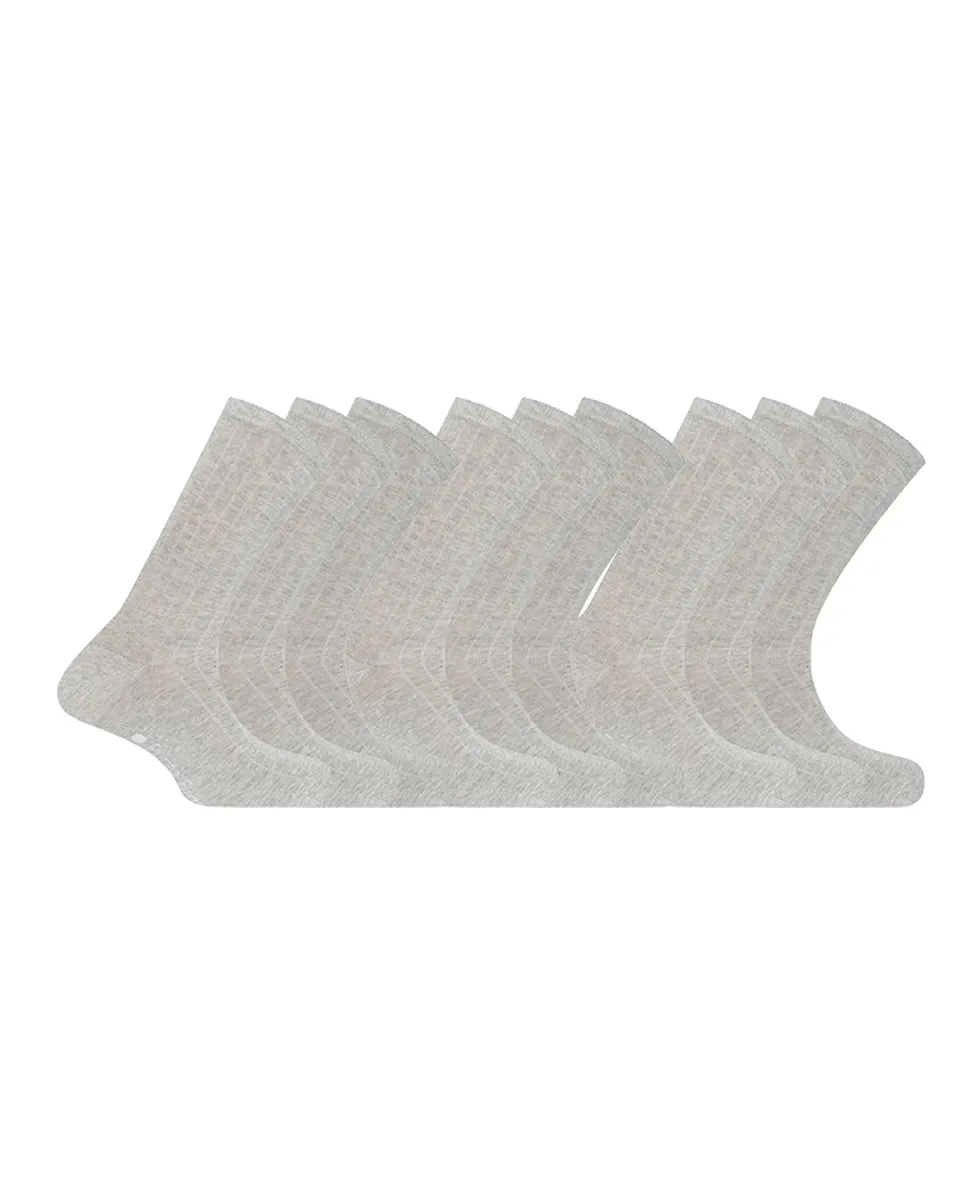 В упаковке 9 пар мужских хлопковых носков светло-серого цвета Punto Blanco
В упаковке 9 пар мужских хлопковых носков светло-серого цвета Punto Blanco