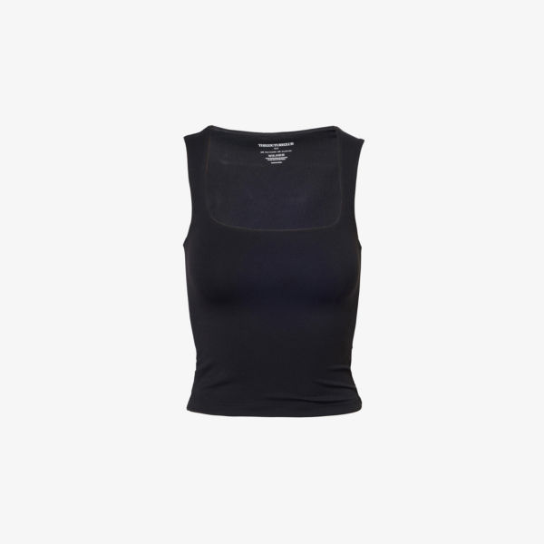 Скульптурный топ с круглым вырезом из эластичной ткани The Couture Club, черный
Скульптурный топ с круглым вырезом из эластичной ткани The Couture Club, черный