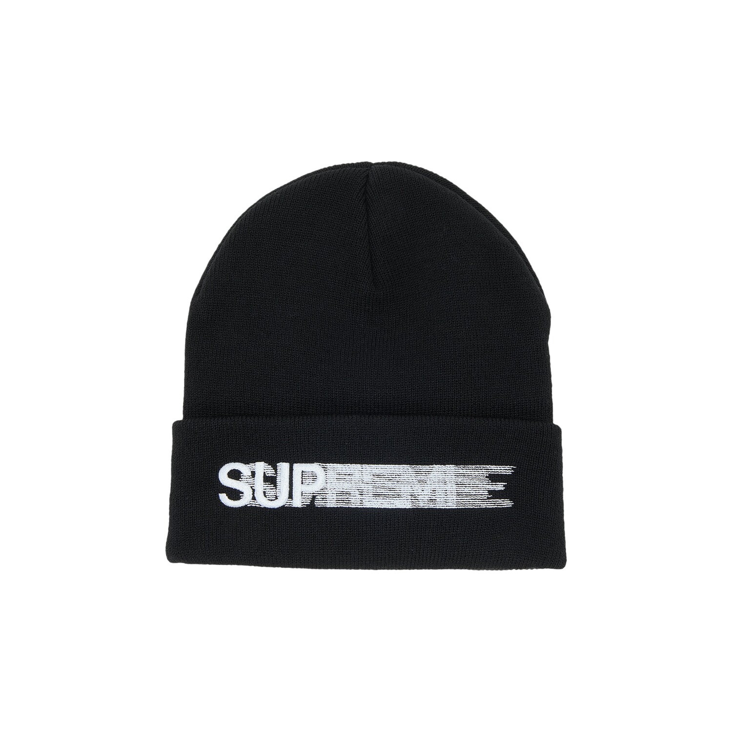 Шапка-бини с логотипом Supreme Motion, черная 
Шапка-бини с логотипом Supreme Motion, черная