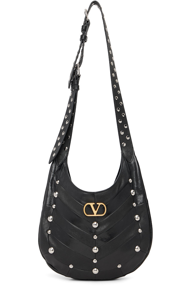 Маленькая сумка-тоут в стиле бохо из кожи наппа Valentino Garavani, черный
Маленькая сумка-тоут в стиле бохо из кожи наппа Valentino Garavani, черный