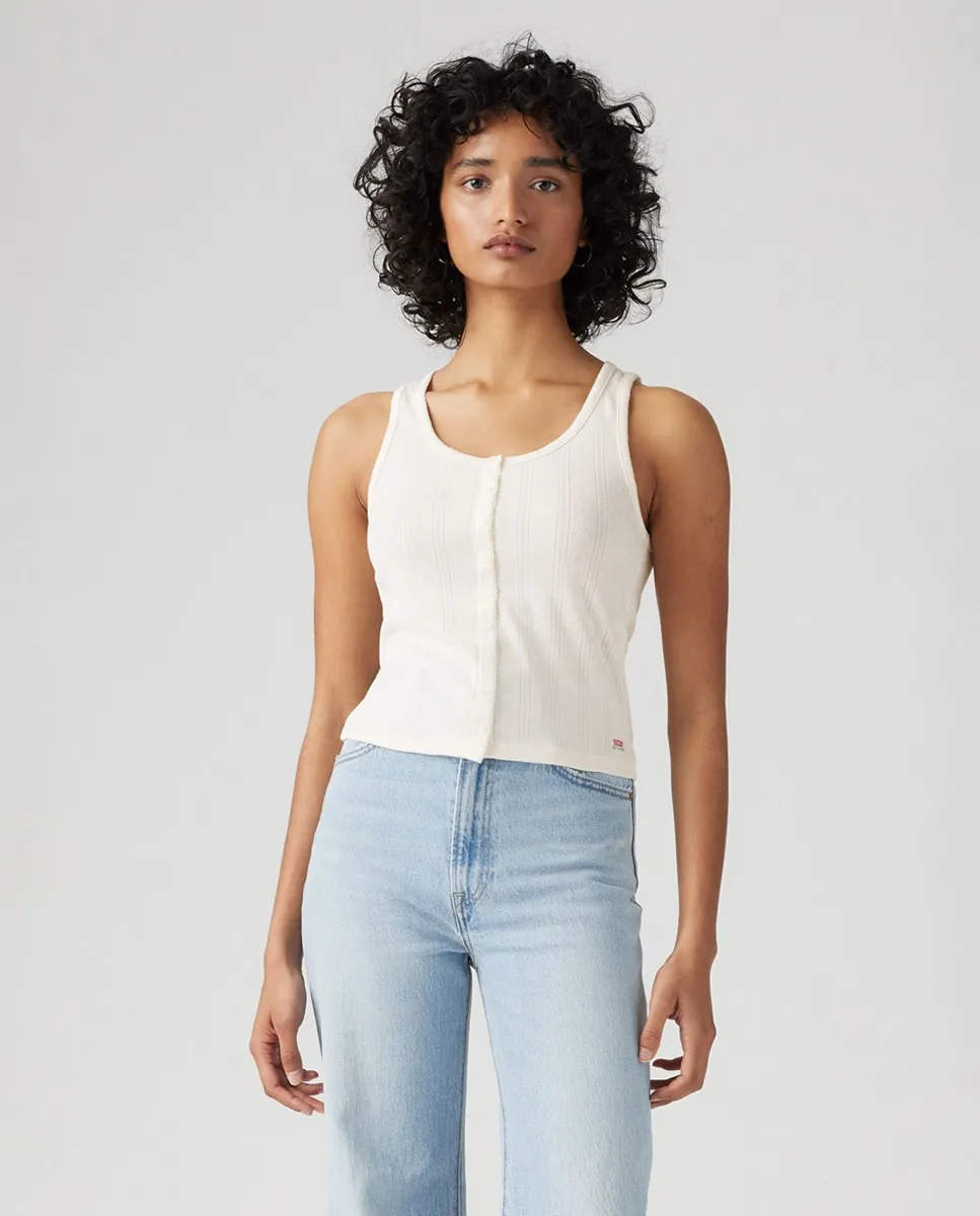 Женская футболка на бретелях с круглым вырезом Levi's, белый
Женская футболка на бретелях с круглым вырезом Levi's, белый