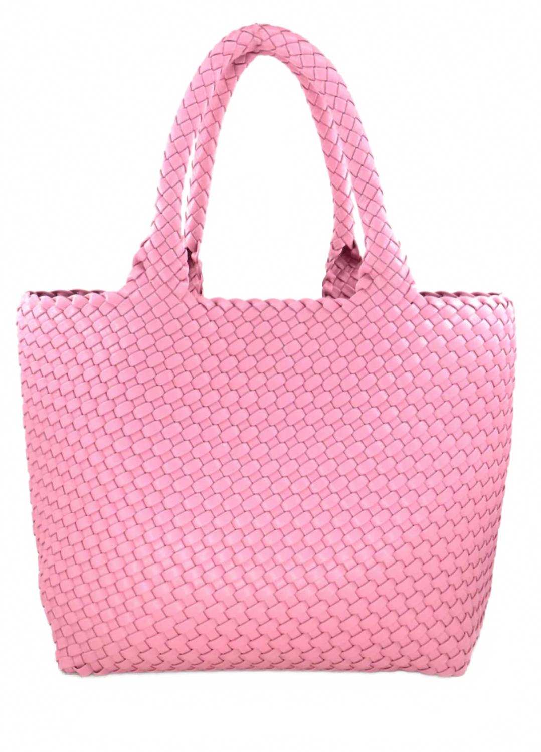 Женская плетеная сумка-тоут в розовом цвете Melissa Masse
Женская плетеная сумка-тоут в розовом цвете Melissa Masse