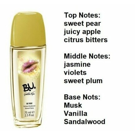 B.U. Golden Kiss Perfume Deodorant Natural Spray for Women 75ml Be You
B.U. Golden Kiss Perfume Deodorant Natural Spray for Women 75ml Be You