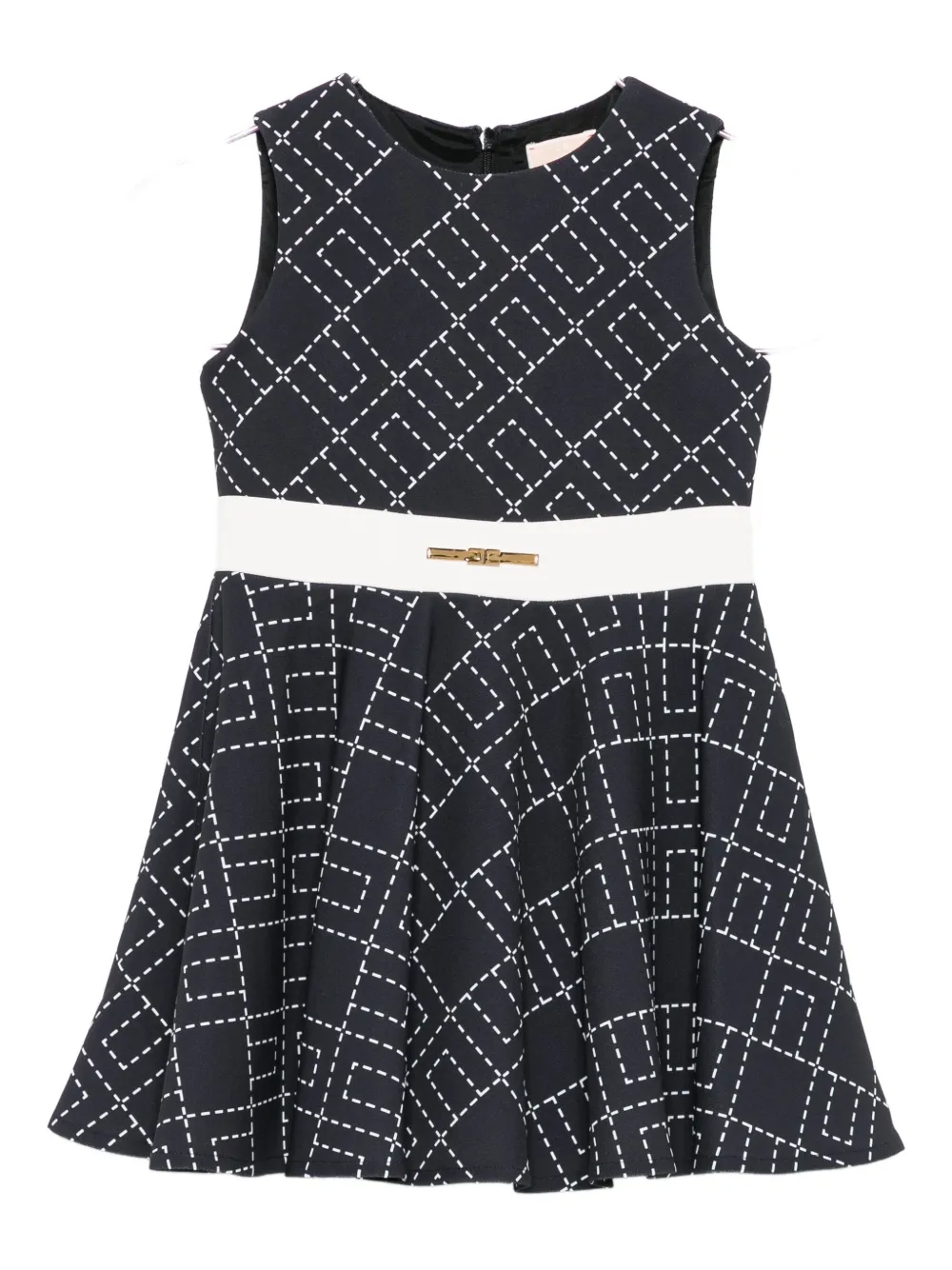 Расклешенное платье с геометрическим принтом Elisabetta Franchi La Mia Bambina, черный
Расклешенное платье с геометрическим принтом Elisabetta Franchi La Mia Bambina, черный