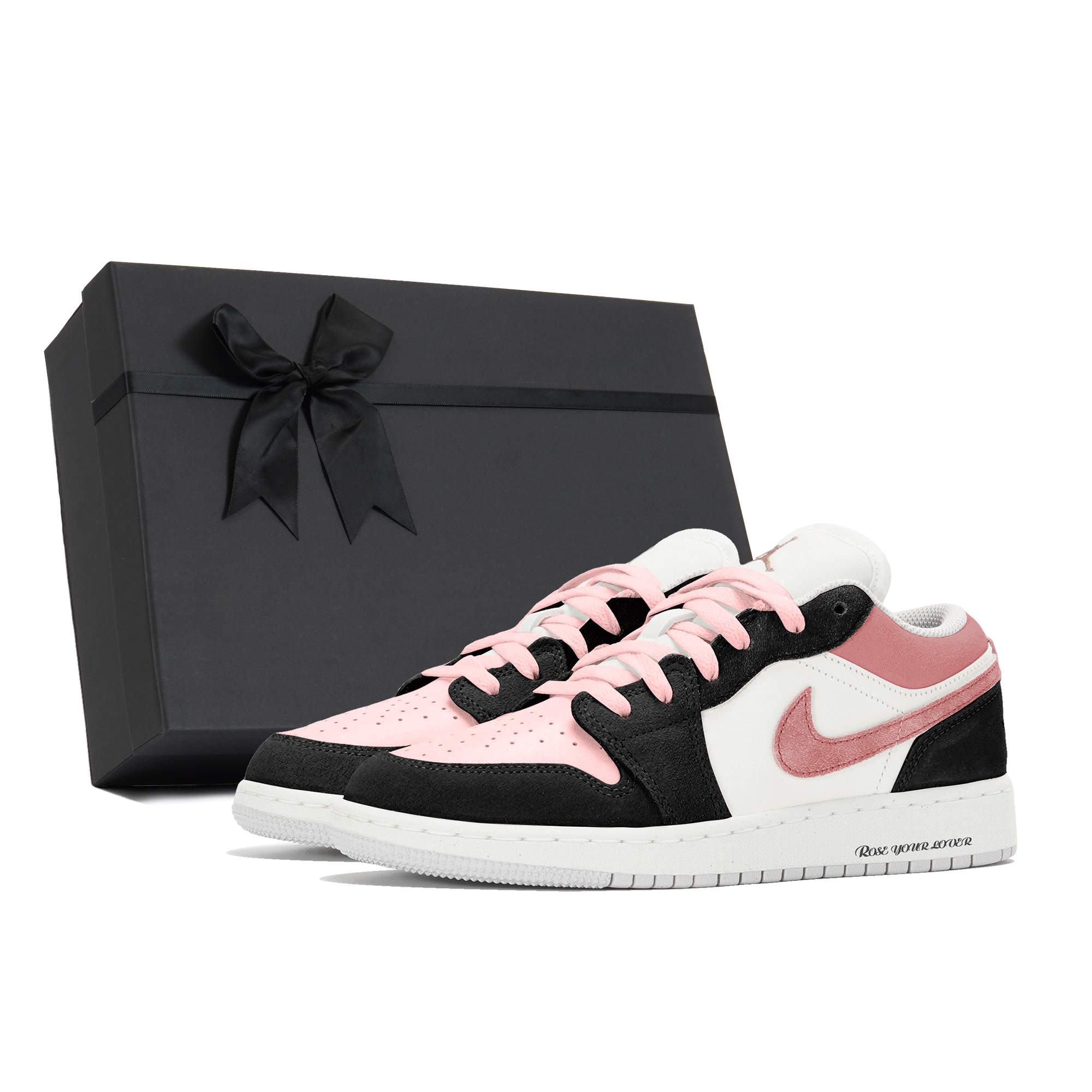 Jordan Баскетбольные кроссовки Air 1 с низким верхом, устойчивые к истиранию, черные, розовые, для подростков
Jordan Баскетбольные кроссовки Air 1 с низким верхом, устойчивые к истиранию, черные, розовые, для подростков