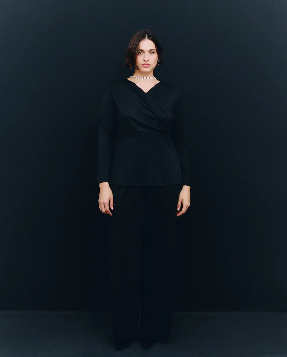 Женские однотонные брюки Couchel, черный
Женские однотонные брюки Couchel, черный