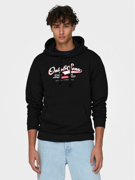 Толстовка обычного кроя Only & Sons, черный
Толстовка обычного кроя Only & Sons, черный