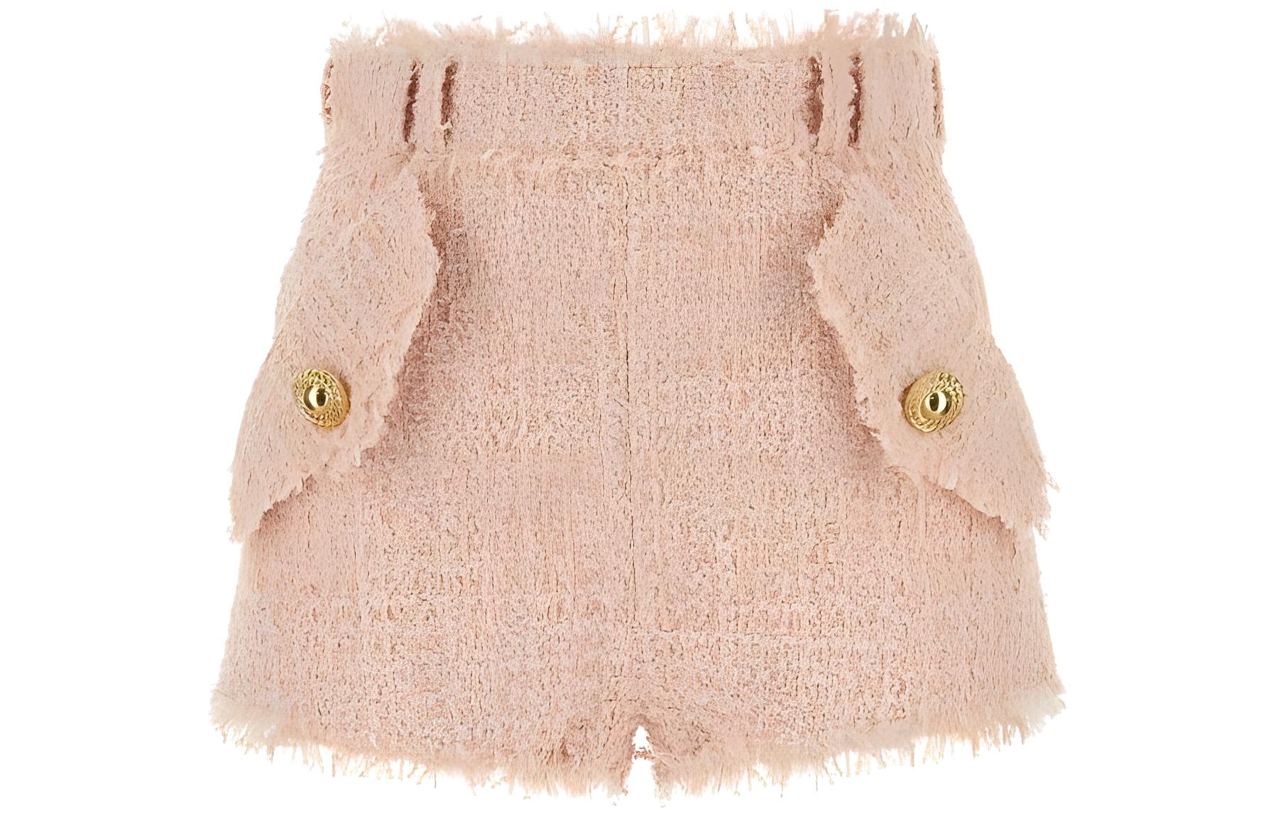 Шорты с цепочкой и пуговицами в стиле твид BALMAIN, розовый
Шорты с цепочкой и пуговицами в стиле твид BALMAIN, розовый