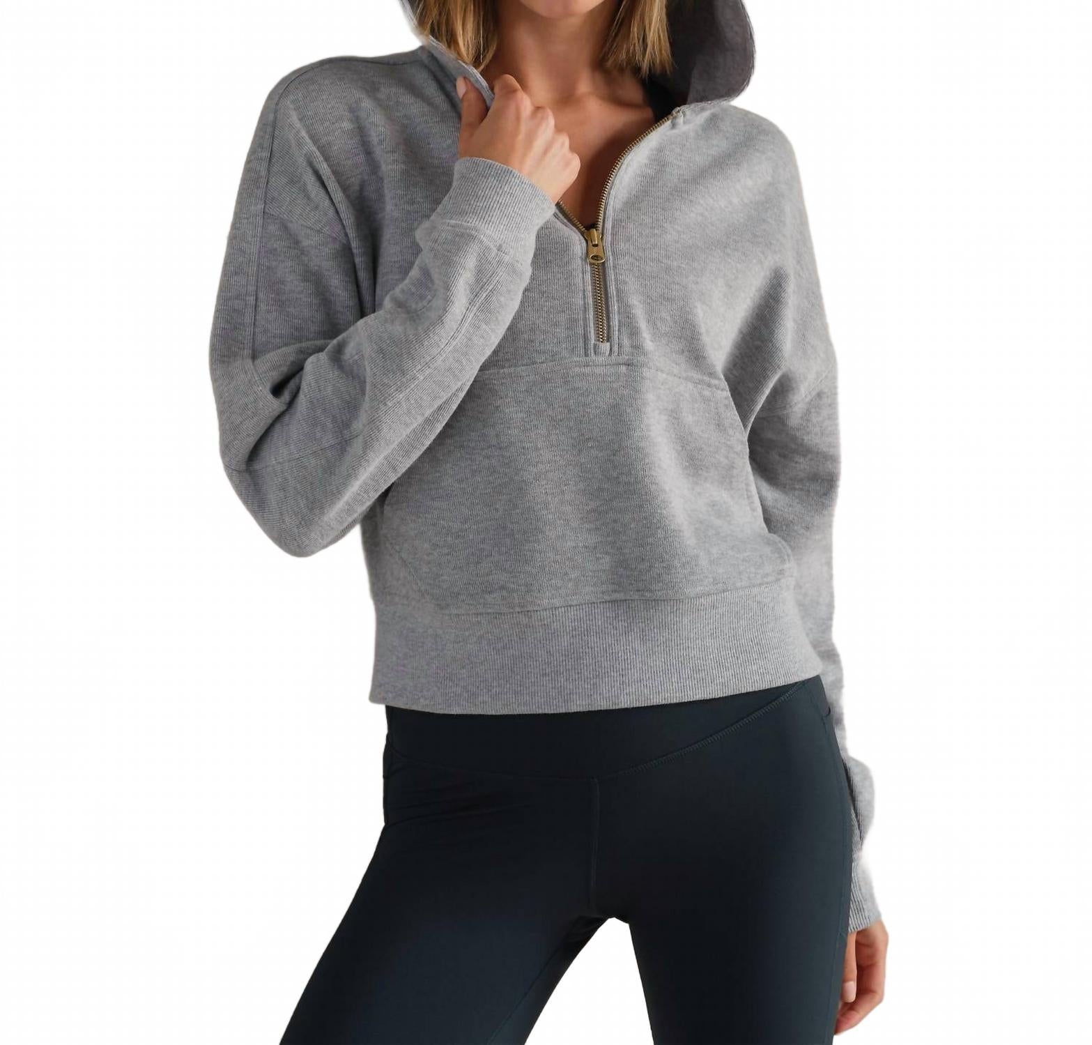 RHONE Толстовка с капюшоном Signature Rib Half Zip Hoodie, цвет светло-серый меланж
RHONE Толстовка с капюшоном Signature Rib Half Zip Hoodie, цвет светло-серый меланж