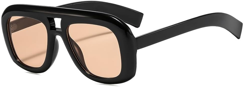 Солнцезащитные очки в стиле ретро с двойной перемычкой, квадратной формы, модные градиентные линзы, защита от УФ-излучения UV400, трендовые солнцезащитные очки цвета шампанского HYYZZC, Black Champagne
Солнцезащитные очки в стиле ретро с двойной перемычкой, квадратной формы, модные градиентные линзы, защита от УФ-излучения UV400, трендовые солнцезащитные очки цвета шампанского HYYZZC, Black Champagne