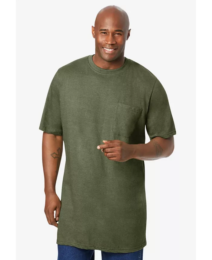 Футболка с карманом и длинным подолом Big & Tall by KingSize, плотная ткань Boulder Creek, зеленый
Футболка с карманом и длинным подолом Big & Tall by KingSize, плотная ткань Boulder Creek, зеленый