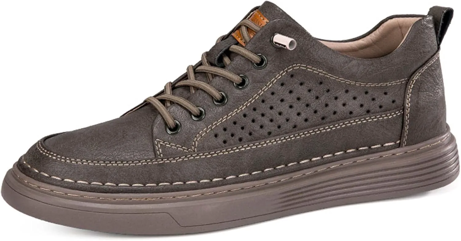 Мужские невидимые ботинки CERYTHRINA для увеличения роста на 2,5 дюйма, повседневные кроссовки с комфортом, кожаные скелетные туфли, серый
Мужские невидимые ботинки CERYTHRINA для увеличения роста на 2,5 дюйма, повседневные кроссовки с комфортом, кожаные скелетные туфли, серый