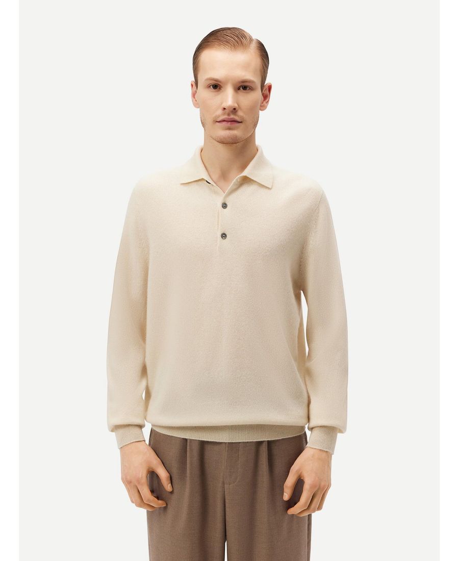 Мужской свитер с воротником-поло Gobi Cashmere, Neutral-vaporous gray
Мужской свитер с воротником-поло Gobi Cashmere, Neutral-vaporous gray