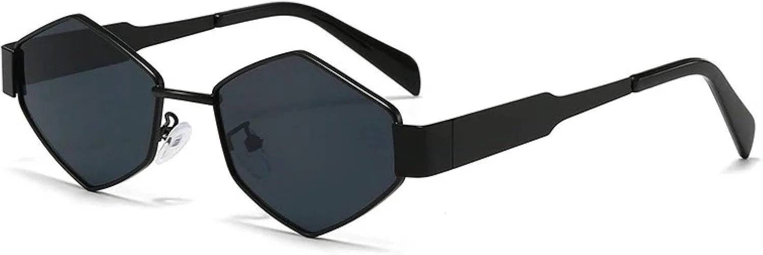 Солнцезащитные очки в стиле стимпанк, роскошные, неправильной формы, ромбовидные, для женщин и мужчин, маленькая оправа, винтажные, популярные TYUVIVO, Black Black
Солнцезащитные очки в стиле стимпанк, роскошные, неправильной формы, ромбовидные, для женщин и мужчин, маленькая оправа, винтажные, популярные TYUVIVO, Black Black