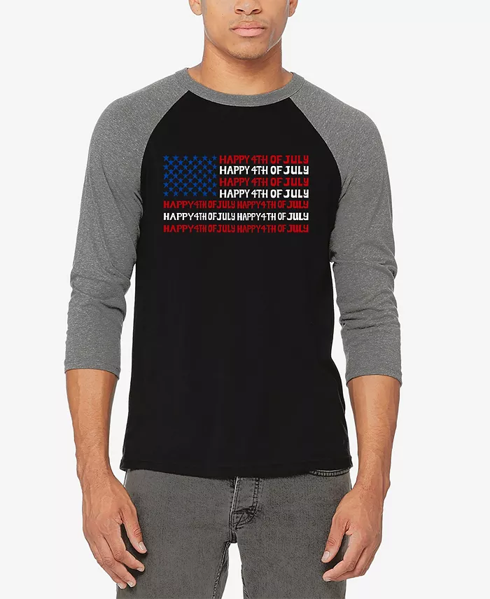 Мужская футболка Happy 4th of July Raglan Baseball Word Art LA Pop Art, мультиколор
Мужская футболка Happy 4th of July Raglan Baseball Word Art LA Pop Art, мультиколор