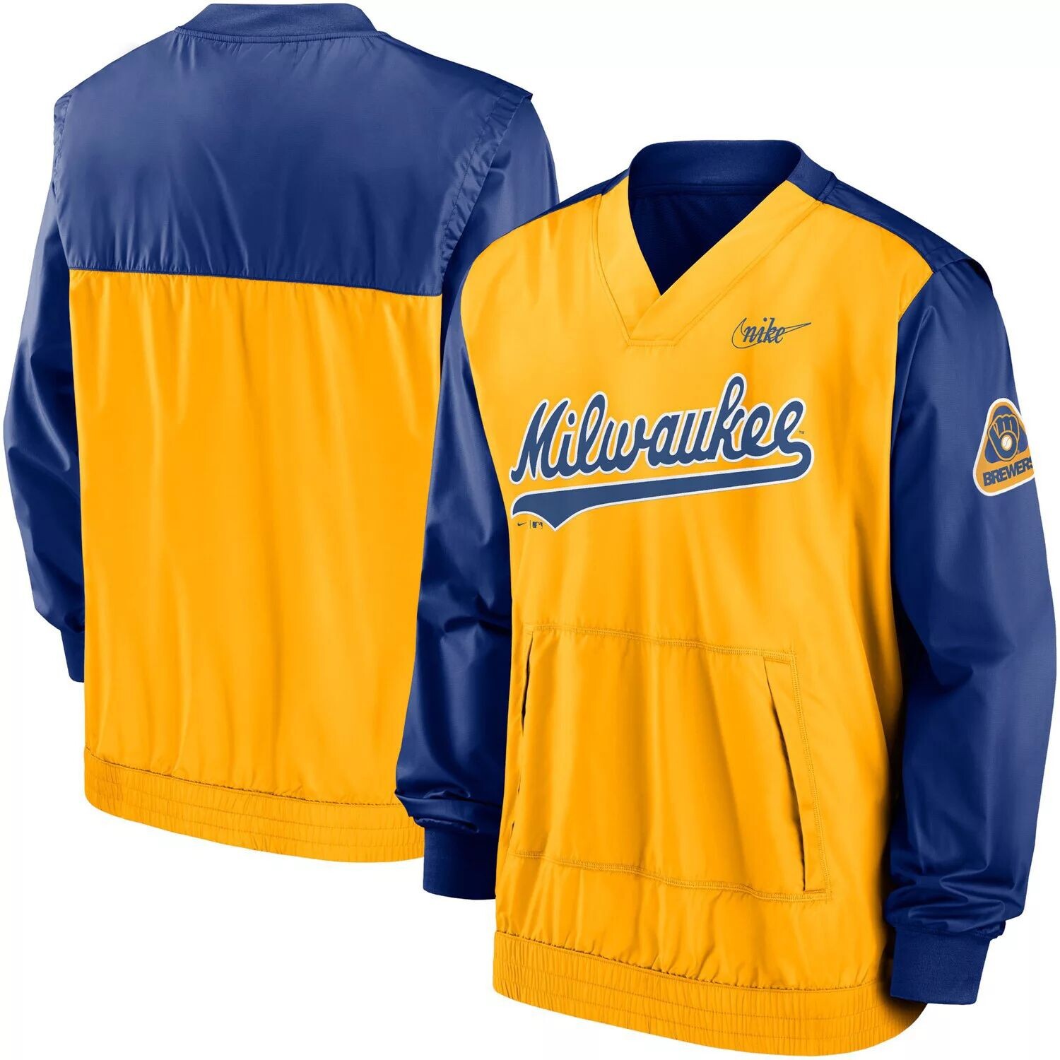 Мужской пуловер с v-образным вырезом Royal/Gold Milwaukee Brewers Cooperstown Collection Nike
Мужской пуловер с v-образным вырезом Royal/Gold Milwaukee Brewers Cooperstown Collection Nike