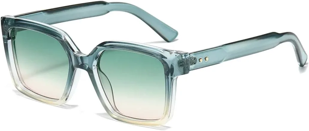 Квадратные солнцезащитные очки для женщин, защита от УФ-излучения UV400, ретро, конфетные цвета, модные заклепки, градиентные линзы для мужчин TVTBBVV, 6237-c5
Квадратные солнцезащитные очки для женщин, защита от УФ-излучения UV400, ретро, конфетные цвета, модные заклепки, градиентные линзы для мужчин TVTBBVV, 6237-c5