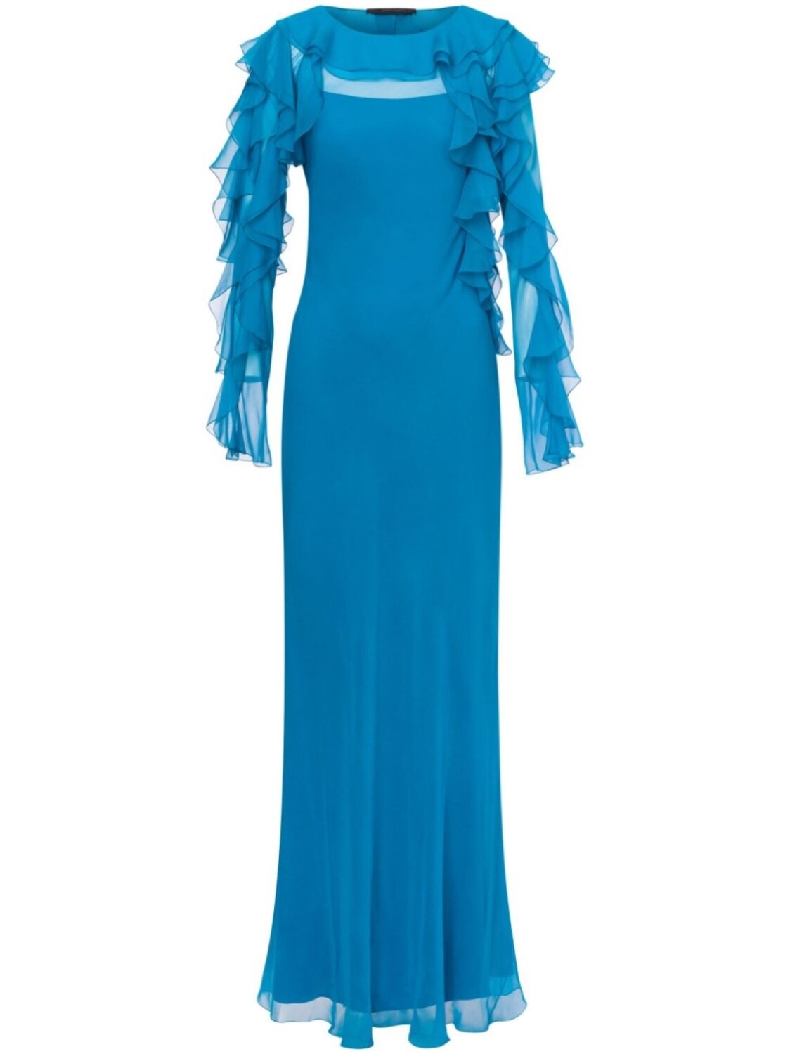 Вечернее платье с оборками Alberta Ferretti, синий
Вечернее платье с оборками Alberta Ferretti, синий