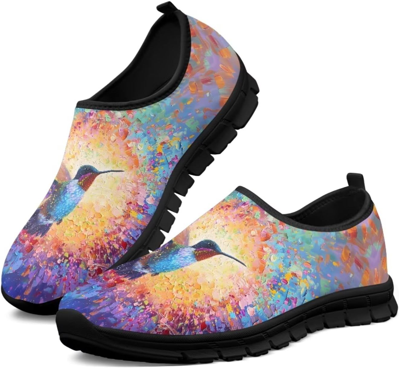 Кроссовки-лоферы унисекс с верхом из сетки Estailounic, Oil Painting Hummingbird
Кроссовки-лоферы унисекс с верхом из сетки Estailounic, Oil Painting Hummingbird