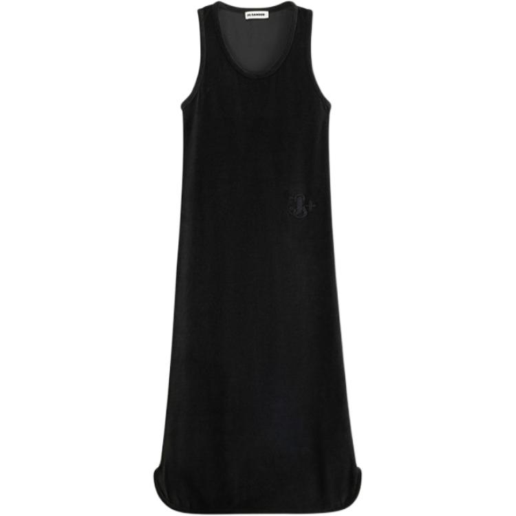 JIL SANDER Женское черное платье без рукавов SS24
JIL SANDER Женское черное платье без рукавов SS24