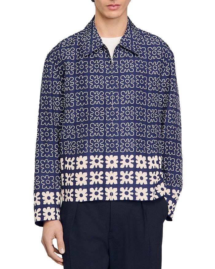 Куртка-пиджак с цветочным принтом Sandro, синий
Куртка-пиджак с цветочным принтом Sandro, синий